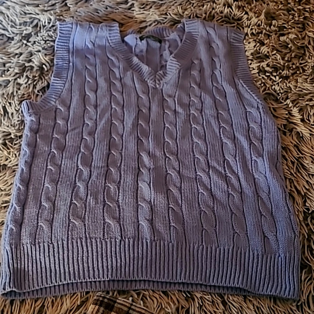 Lavender sweater vest
